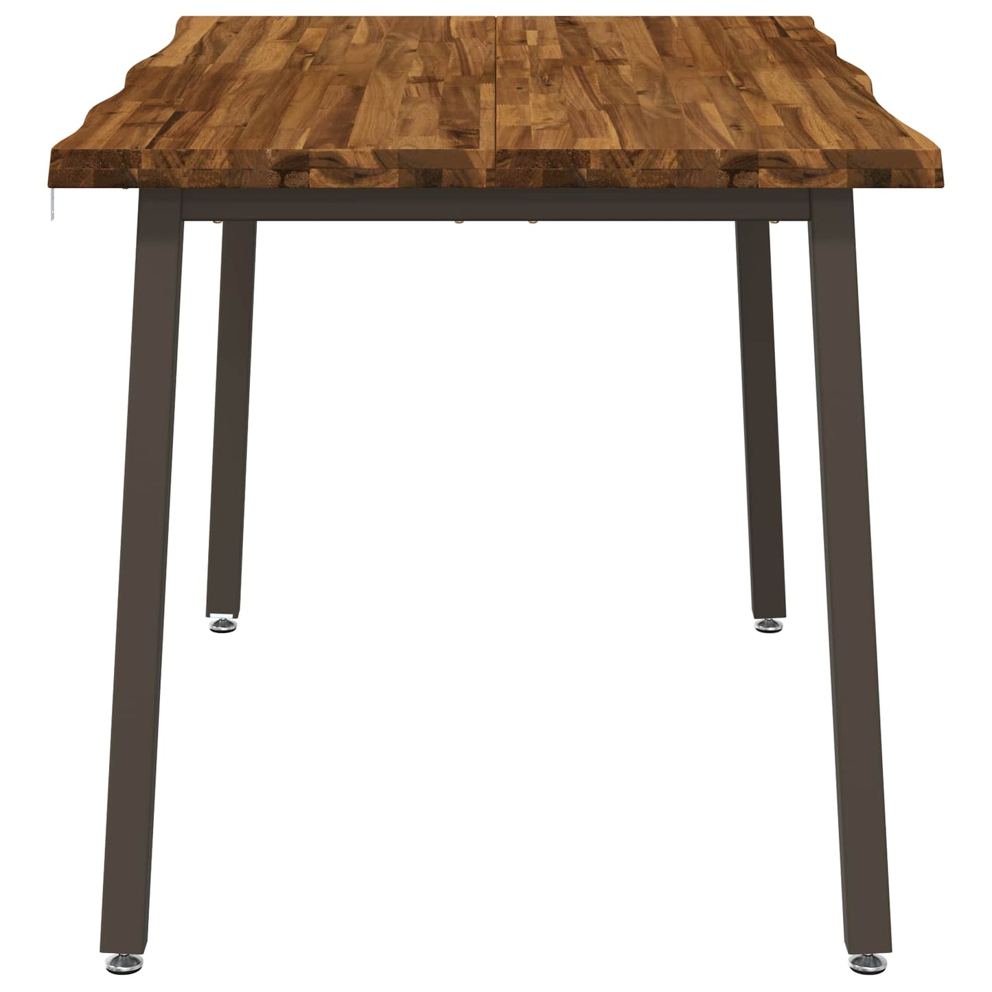 120 x 80 x 75 cm Solid Acacia Wood Natural and Coffee