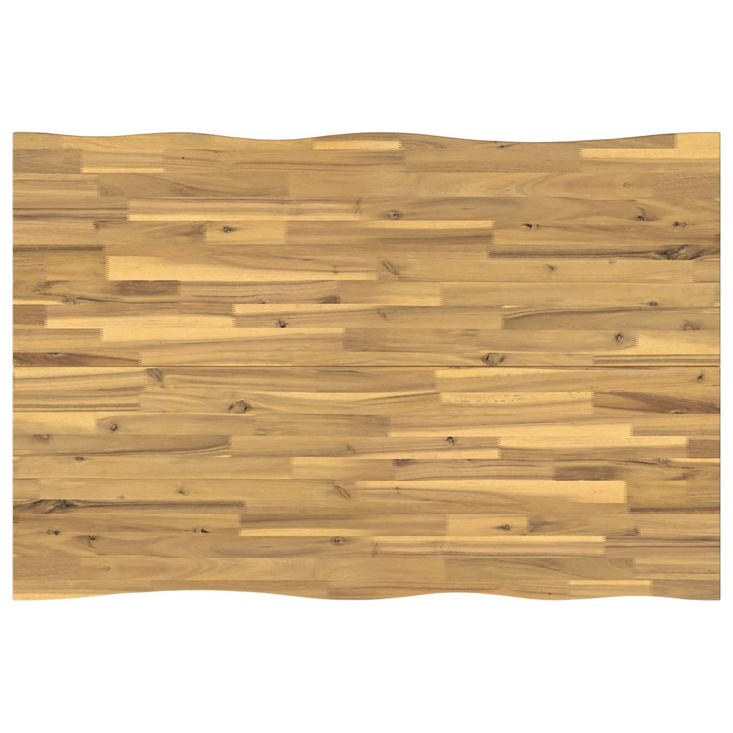 120 x 80 x 75 cm Solid Acacia Wood White Rectangular
