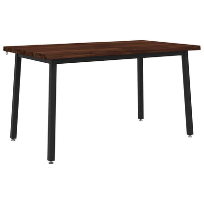 120 x 90 x 75 cm Solid Acacia Wood Dark Brown and Black