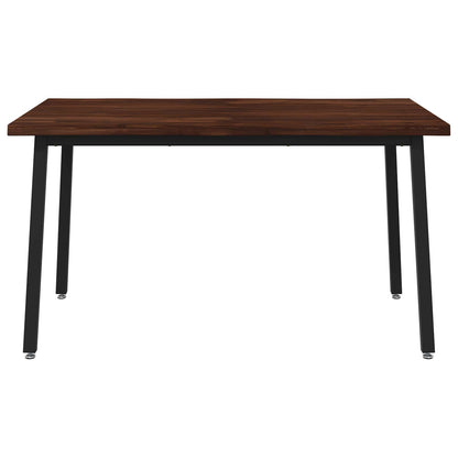 120 x 90 x 75 cm Solid Acacia Wood Dark Brown and Black