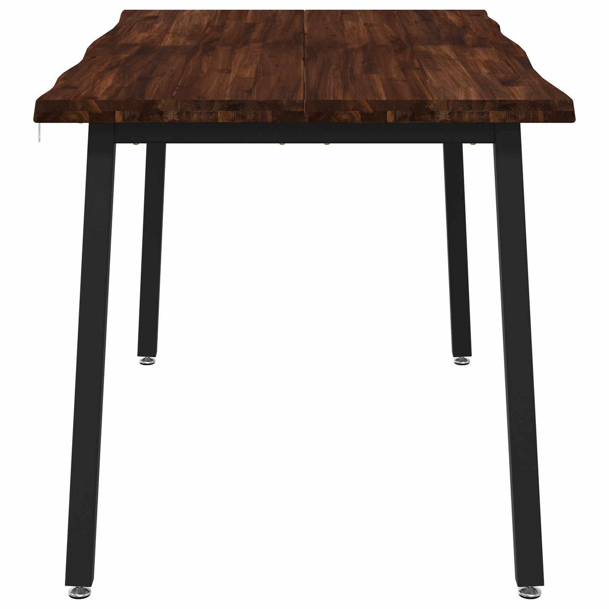 120 x 90 x 75 cm Solid Acacia Wood Dark Brown and Black