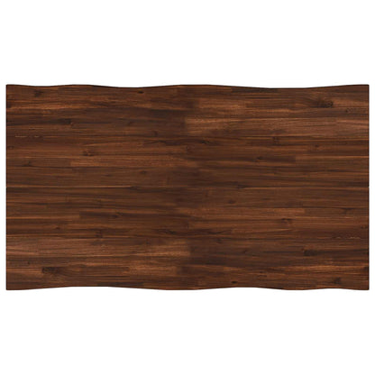 120 x 90 x 75 cm Solid Acacia Wood Dark Brown and Black