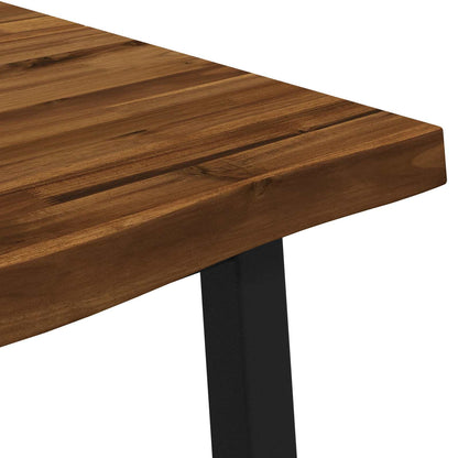 120 x 90 x 75 cm Solid Acacia Wood Natural and Black