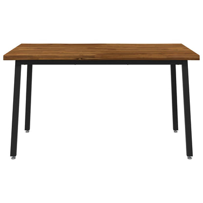 120 x 90 x 75 cm Solid Acacia Wood Natural and Black
