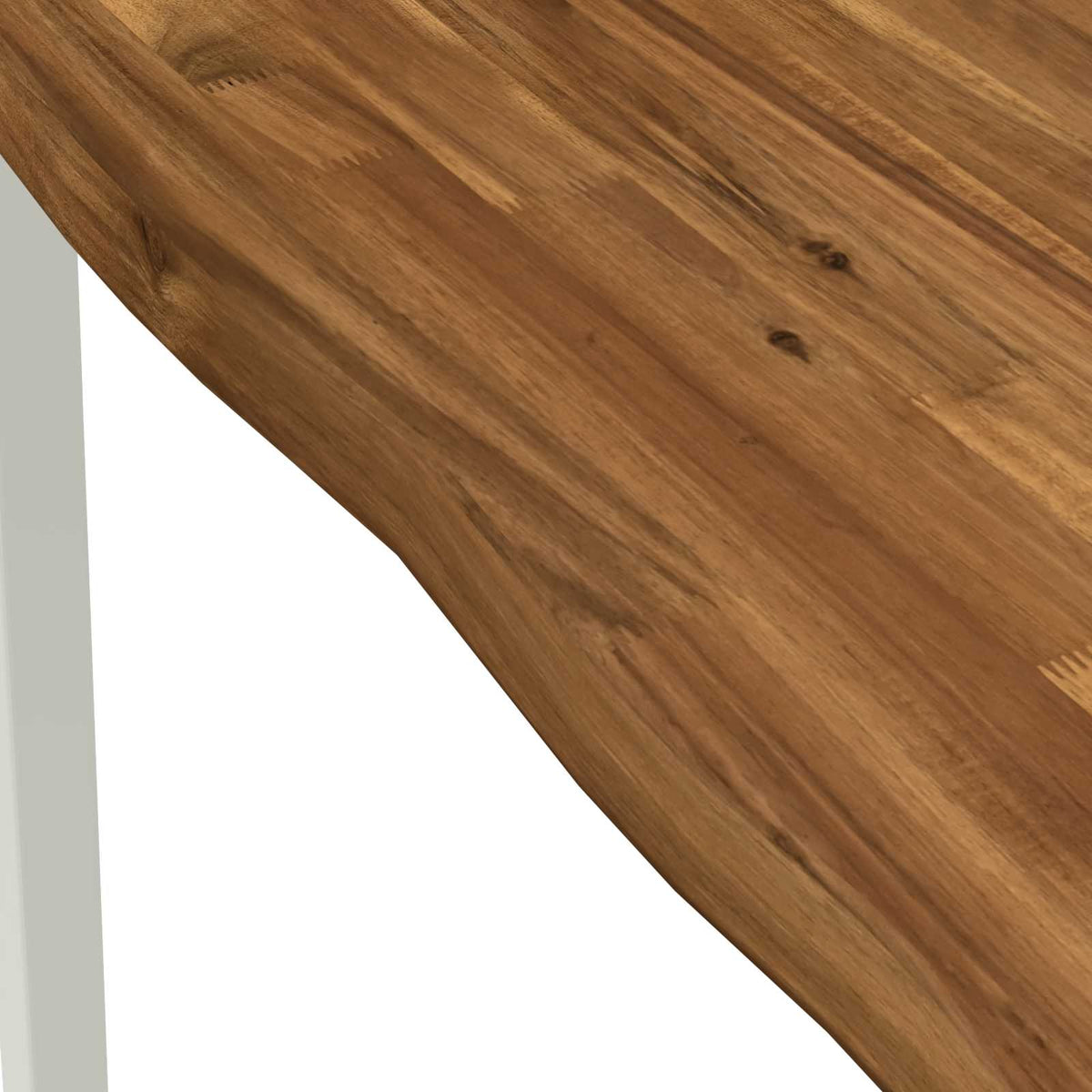 120 x 90 x 75 cm Solid Acacia Wood Natural and White