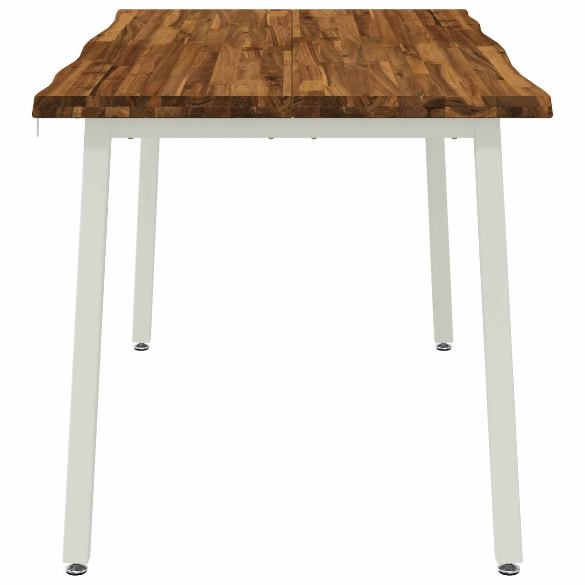 120 x 90 x 75 cm Solid Acacia Wood Natural and White