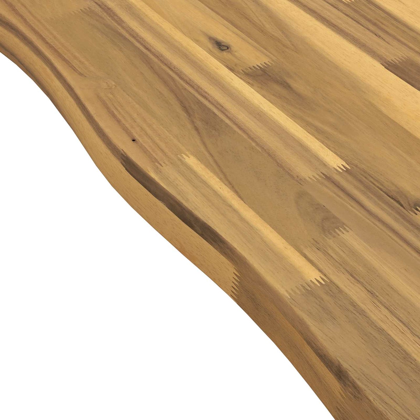 120 x 90 x 75 cm Solid Acacia Wood White and Black Rectangular