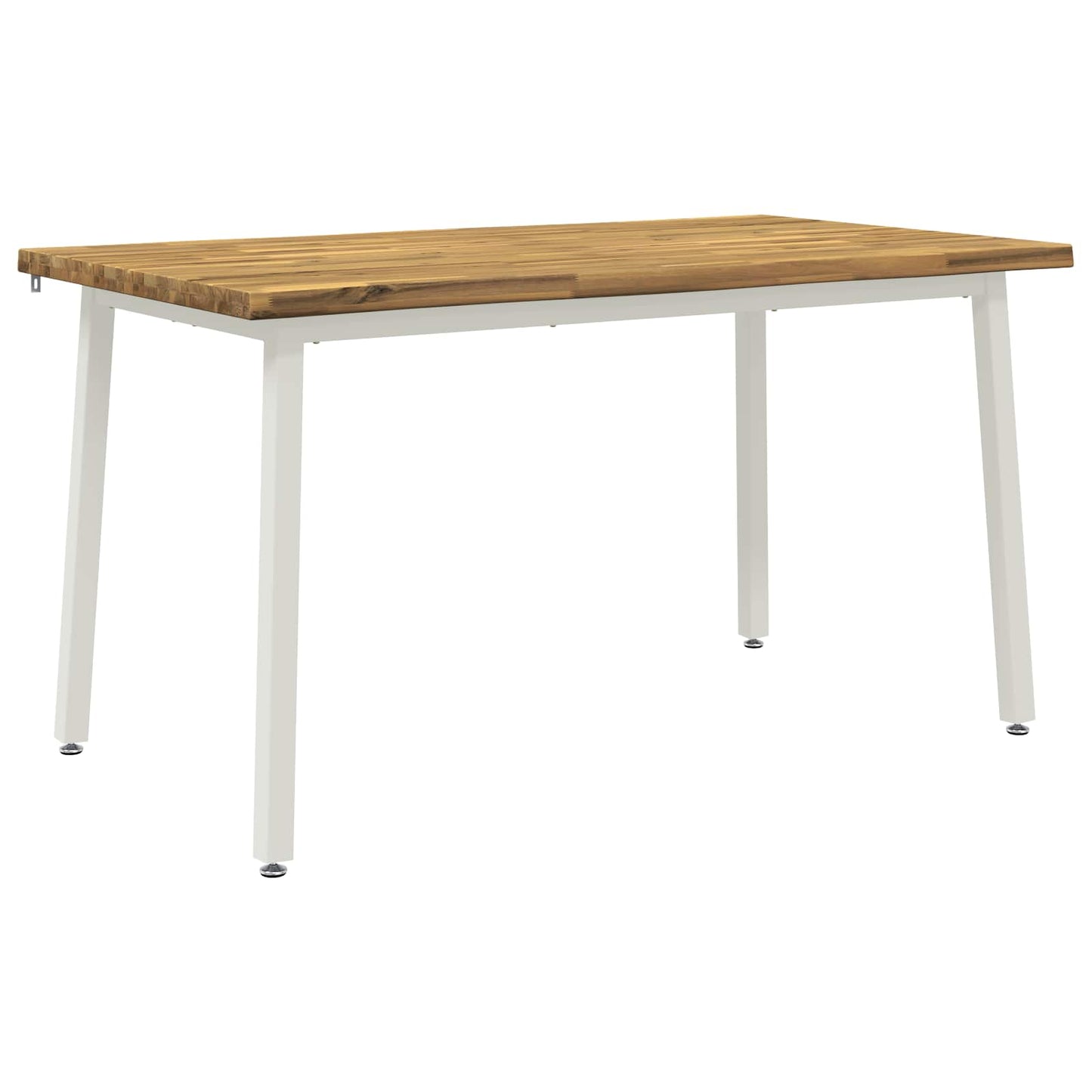 120 x 90 x 75 cm Solid Acacia Wood White Rectangular