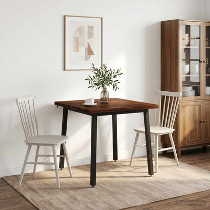 60 x 55 x 75 cm Solid Acacia Wood Dark Brown and Black