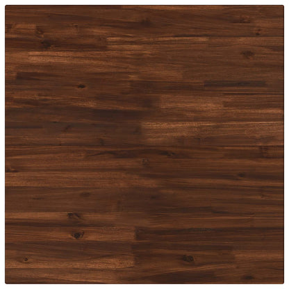 60 x 55 x 75 cm Solid Acacia Wood Dark Brown and Black