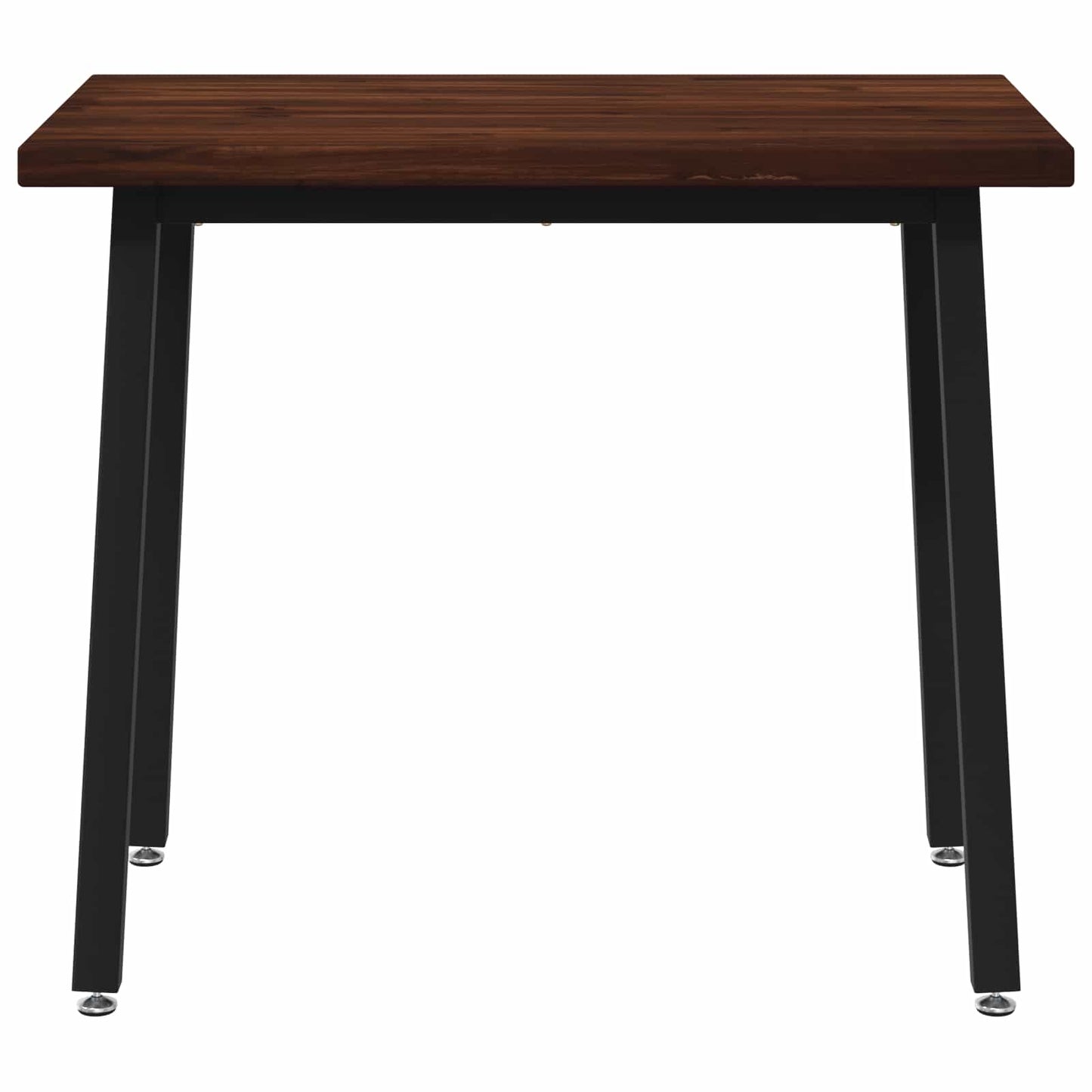 90 x 55 x 75 cm Solid Acacia Wood Dark Brown and Black