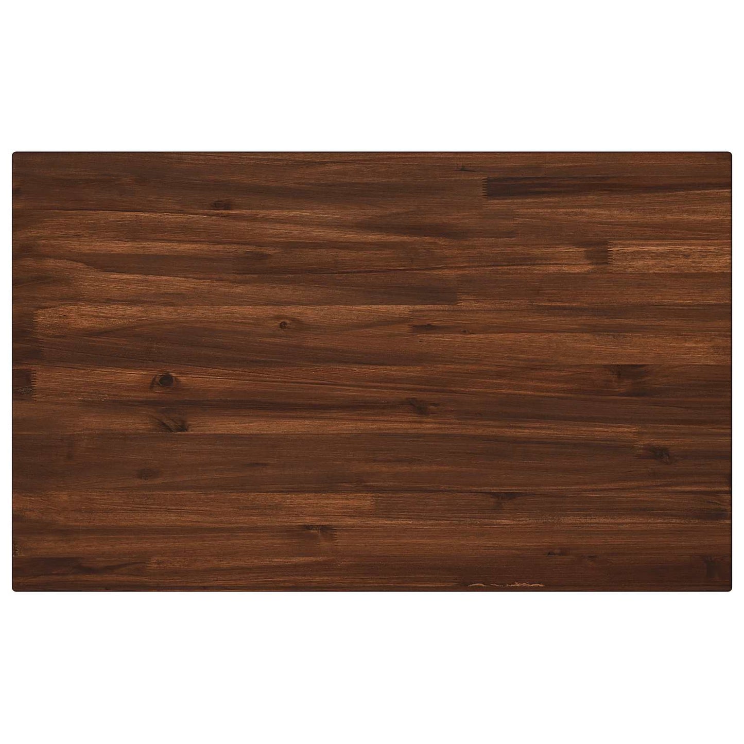 90 x 55 x 75 cm Solid Acacia Wood Dark Brown and White