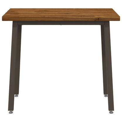 90 x 55 x 75 cm Solid Acacia Wood Natural and Coffee