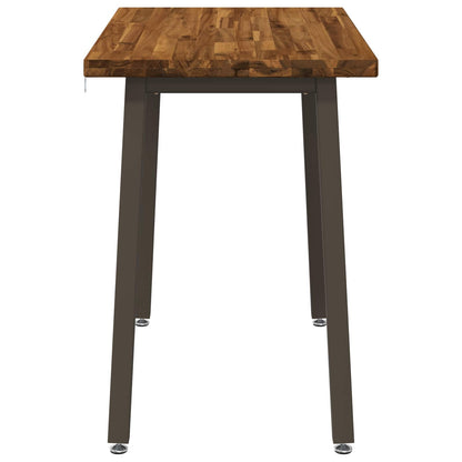 90 x 55 x 75 cm Solid Acacia Wood Natural and Coffee