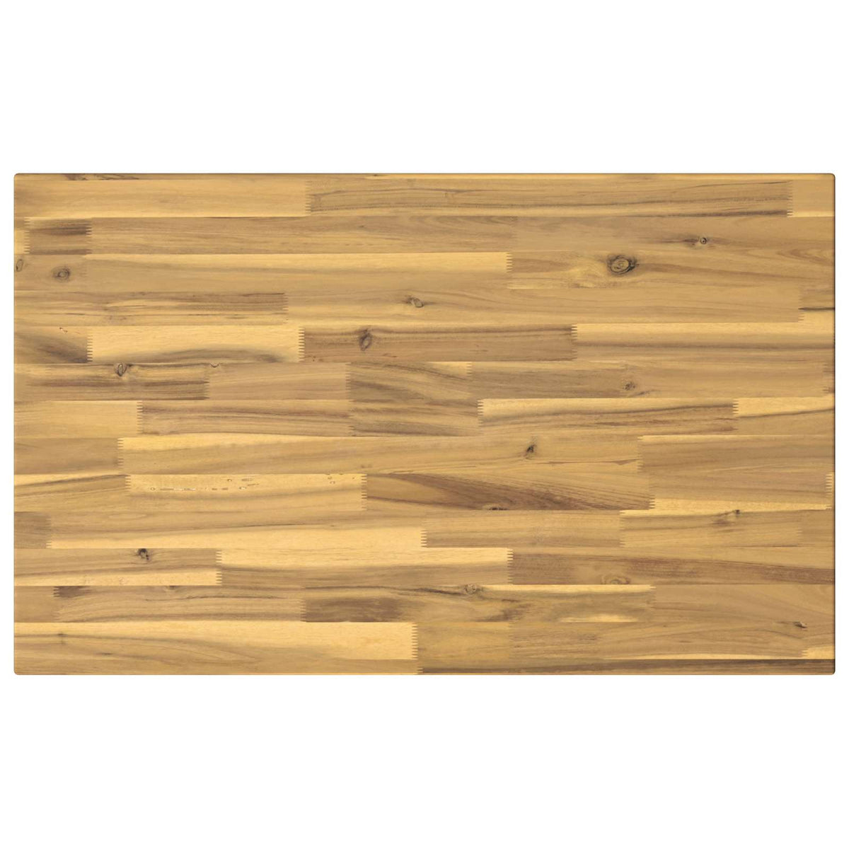 90 x 55 x 75 cm Solid Acacia Wood White Rectangular
