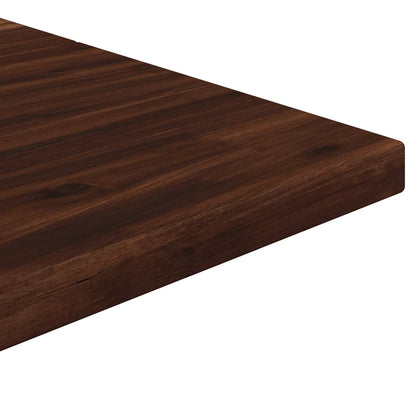110 x 55 x 75 cm Solid Acacia Wood Dark Brown and Black