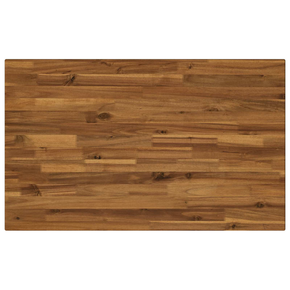 110 x 55 x 75 cm Solid Acacia Wood Natural and White