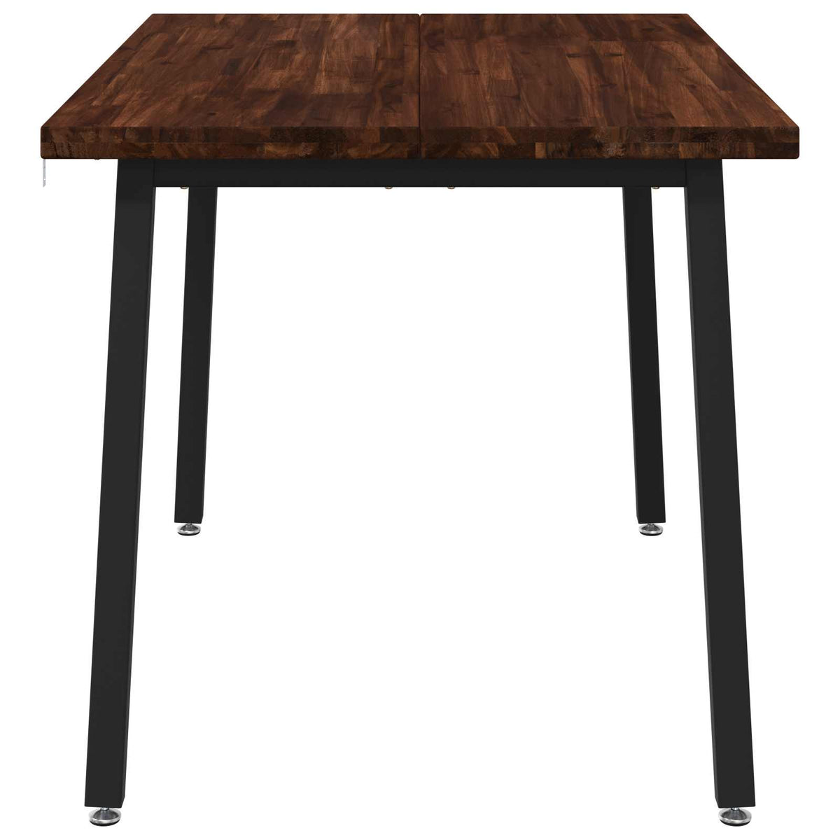 120 x 70 x 75 cm Solid Acacia Wood Dark Brown and Black
