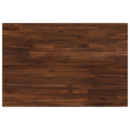 120 x 70 x 75 cm Solid Acacia Wood Dark Brown and Black