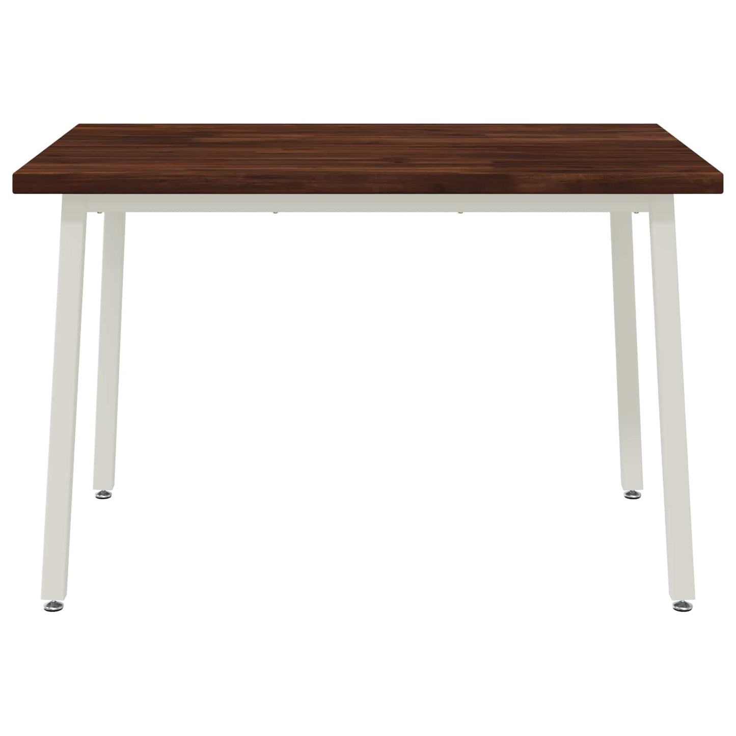 120 x 70 x 75 cm Solid Acacia Wood Dark Brown and White
