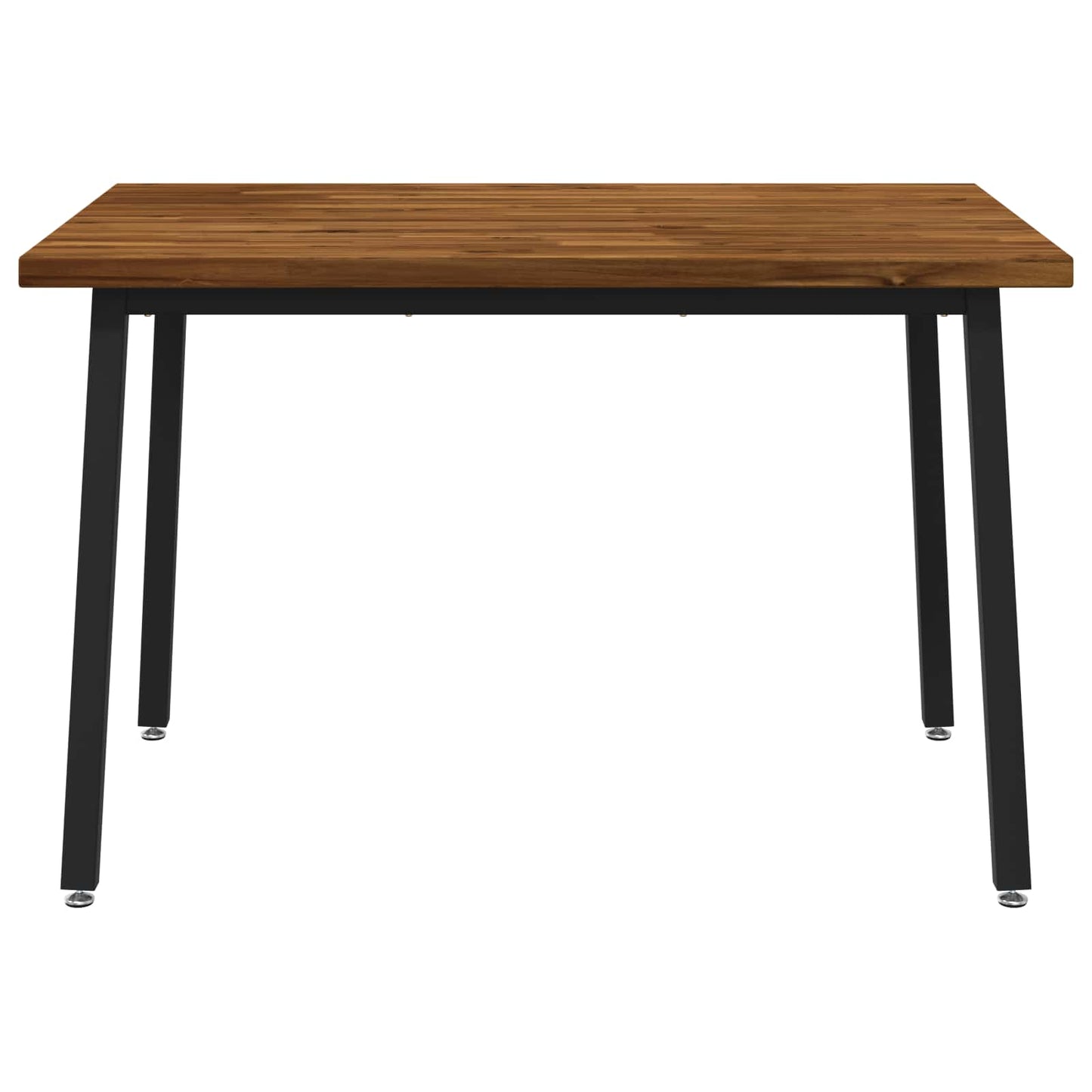 120 x 70 x 75 cm Solid Acacia Wood Natural and Black