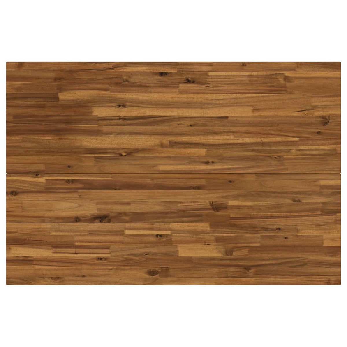 120 x 70 x 75 cm Solid Acacia Wood Natural and Black