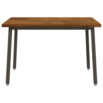 120 x 70 x 75 cm Solid Acacia Wood Natural and Coffee