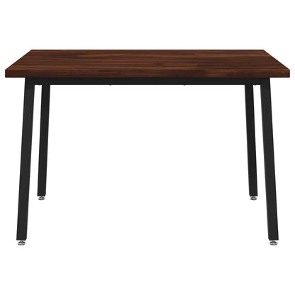 120 x 80 x 75 cm Solid Acacia Wood Dark Brown and Black