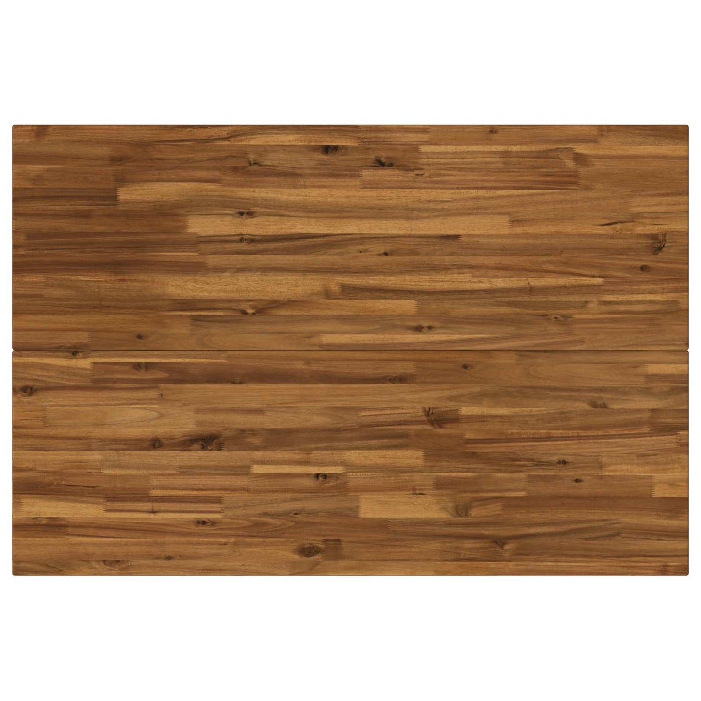 120 x 80 x 75 cm Solid Acacia Wood Natural and Black
