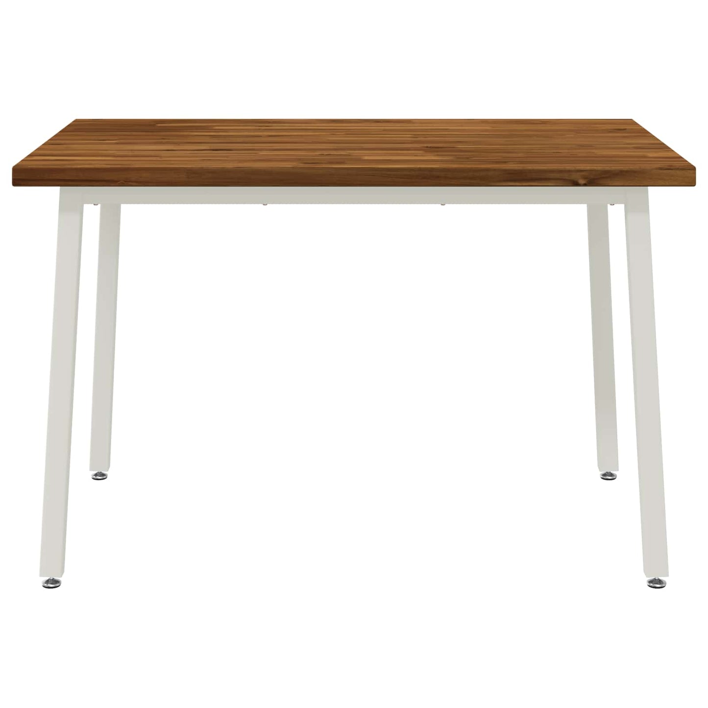 120 x 80 x 75 cm Solid Acacia Wood Natural and White
