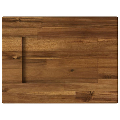 Rectangular Table Top 30 x 20 x 3.5 cm Rectangular Natural