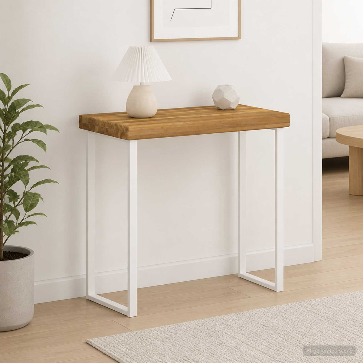 Rectangular Table Top 40 x 20 x 3.5 cm Rectangular White