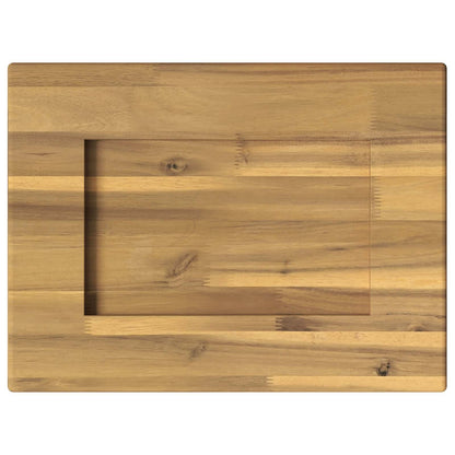 Rectangular Table Top 40 x 20 x 3.5 cm Rectangular White