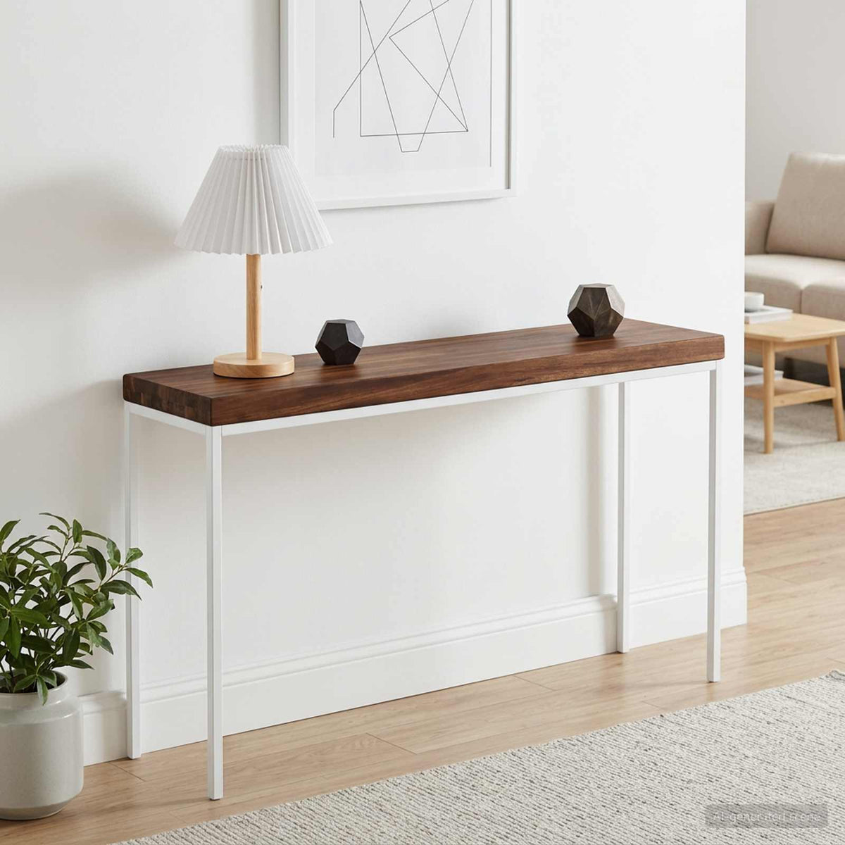 Rectangular Table Top 90 x 30 x 3.5 cm Rectangular Dark Brown