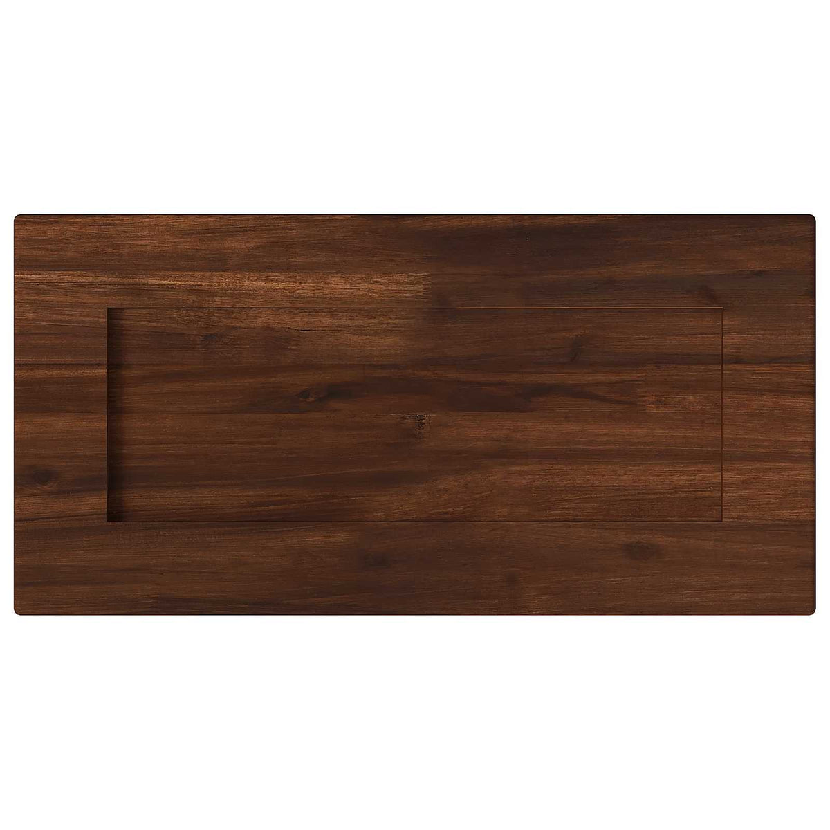 Rectangular Table Top 60 x 20 x 3.5 cm Rectangular Dark Brown