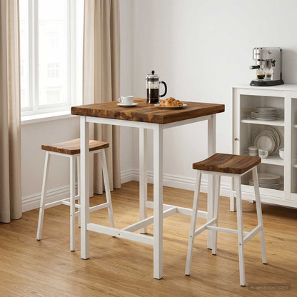 Rectangular Table Top 40 x 40 x 3.5 cm Square Solid Acacia Wood