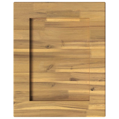 Rectangular Table Top 50 x 50 x 3.5 cm Square Solid Acacia Wood
