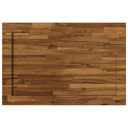 Rectangular Table Top 80 x 60 x 3.5 cm Rectangular Natural