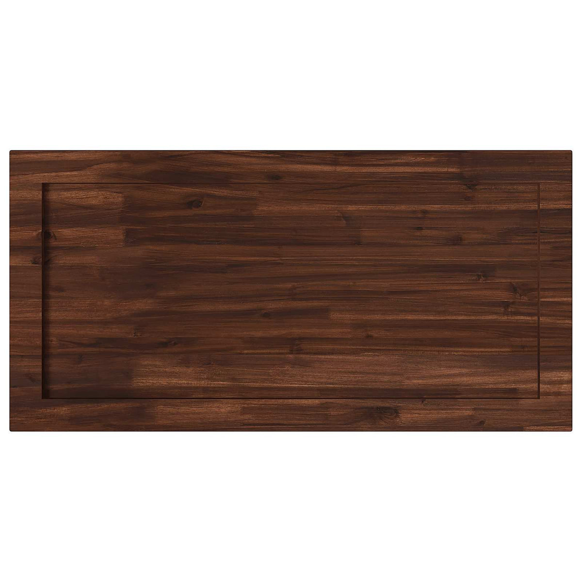 Rectangular Table Top 130 x 60 x 3.5 cm Rectangular Dark Brown