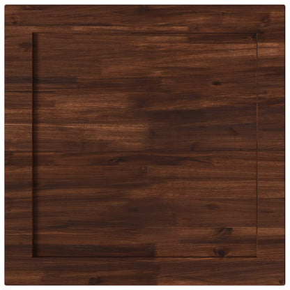 Rectangular Table Top 70 x 70 x 3.5 cm Square Solid Acacia Wood