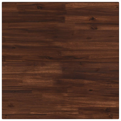 Rectangular Table Top 70 x 70 x 3.5 cm Square Solid Acacia Wood