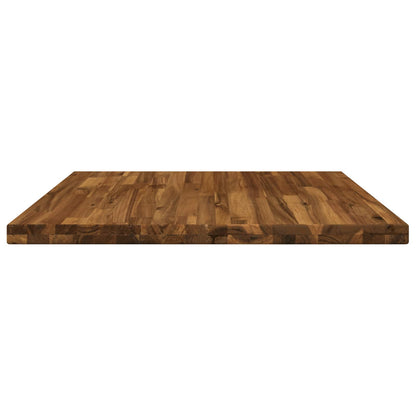 Rectangular Table Top 70 x 70 x 3.2 cm Square Solid Acacia Wood