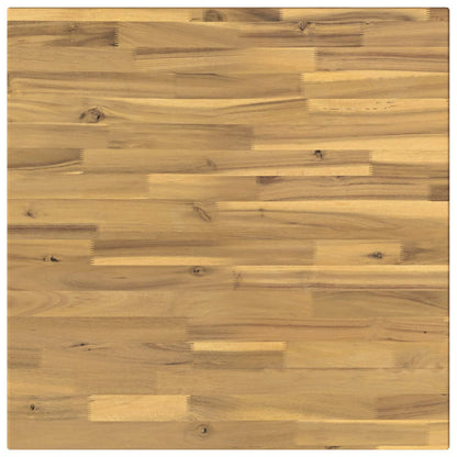 Rectangular Table Top 70 x 70 x 3.5 cm Square Solid Acacia Wood