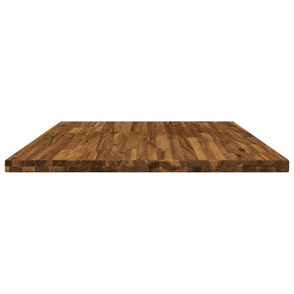 Rectangular Table Top 80 x 80 x 3.2 cm Square Solid Acacia Wood