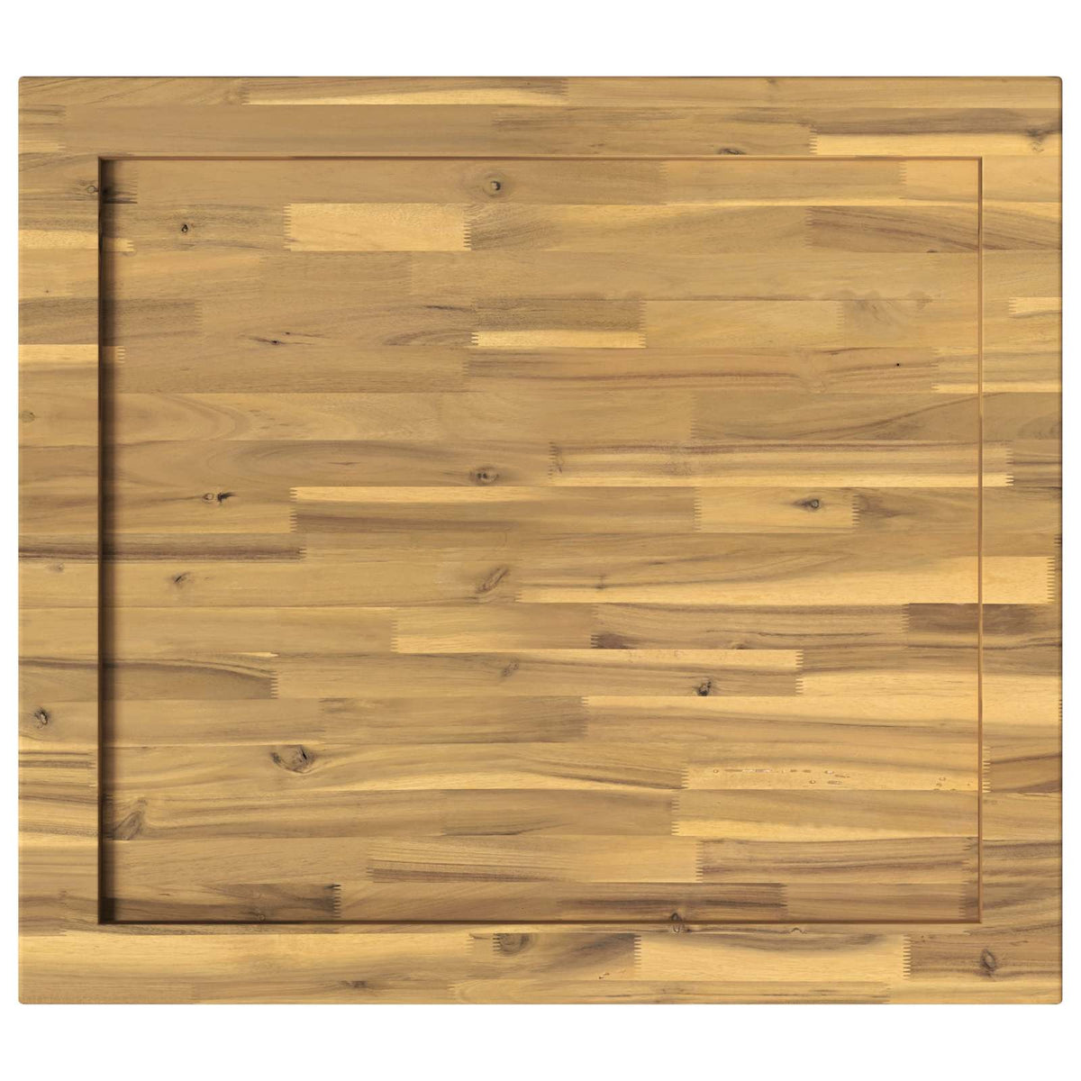Rectangular Table Top 80 x 80 x 3.2 cm Square Solid Acacia Wood