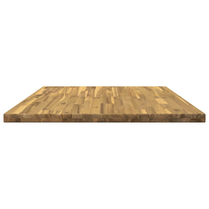 Rectangular Table Top 80 x 80 x 3.2 cm Square Solid Acacia Wood