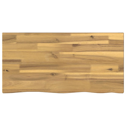 Live Edge Table Top 40 x 20 x 3.5 cm Rectangular White