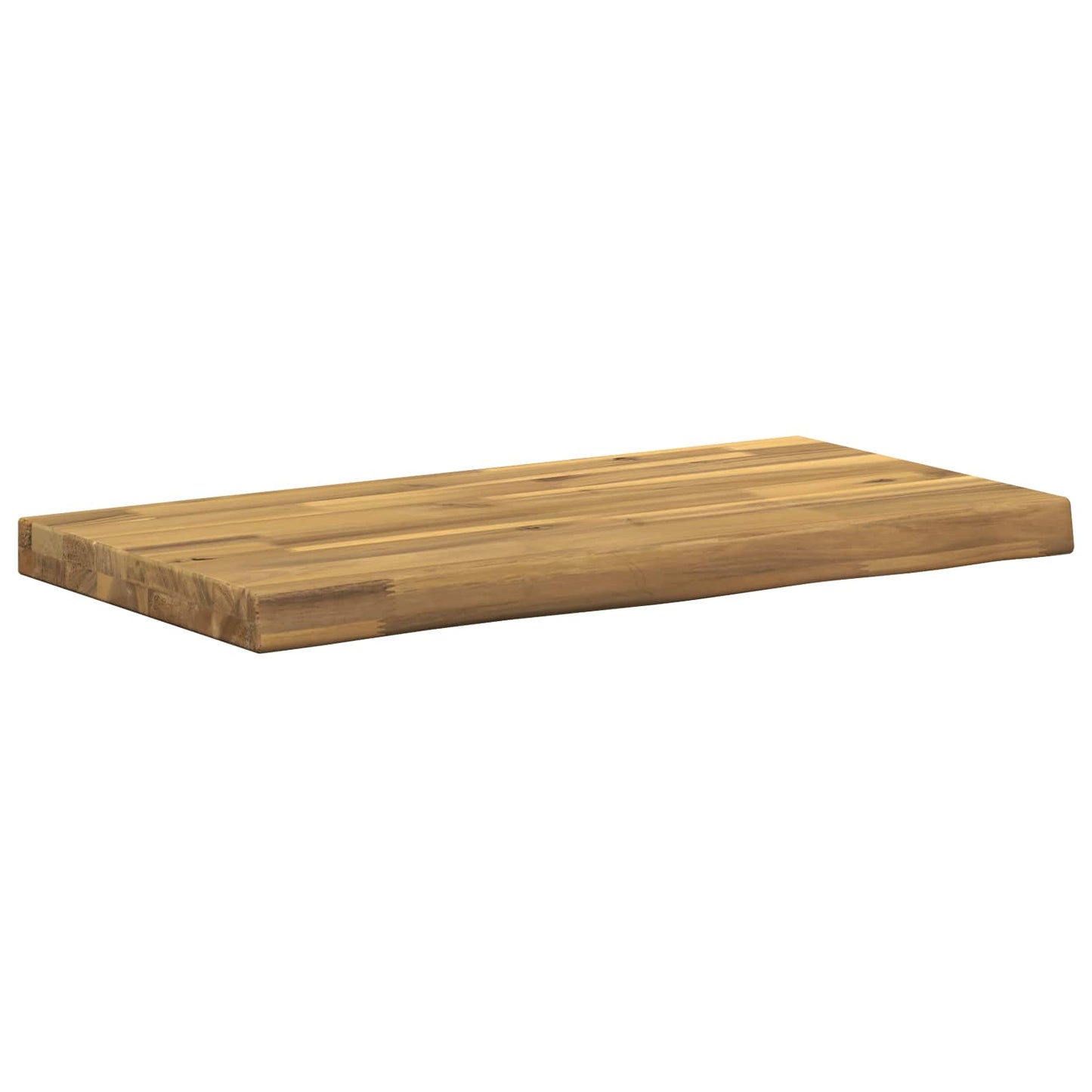 Live Edge Table Top 50 x 20 x 3.5 cm Rectangular White