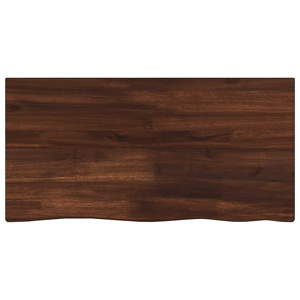 Live Edge Table Top 70 x 20 x 3.5 cm Rectangular Dark Brown