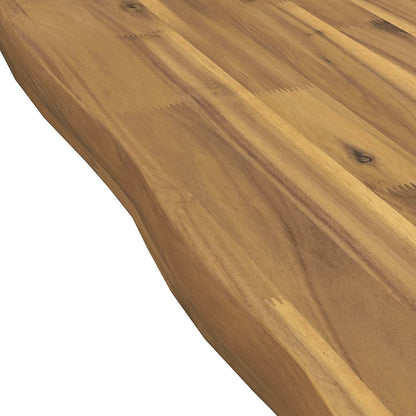 Live Edge Table Top 70 x 20 x 3.5 cm Rectangular White